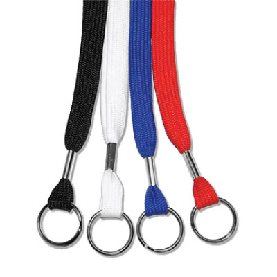 1/2 Tube Lanyard with Key Ring